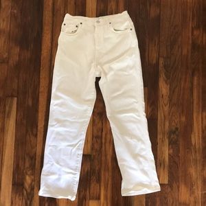 Agolde Pinch Waist High Rise Kick in Vinegar